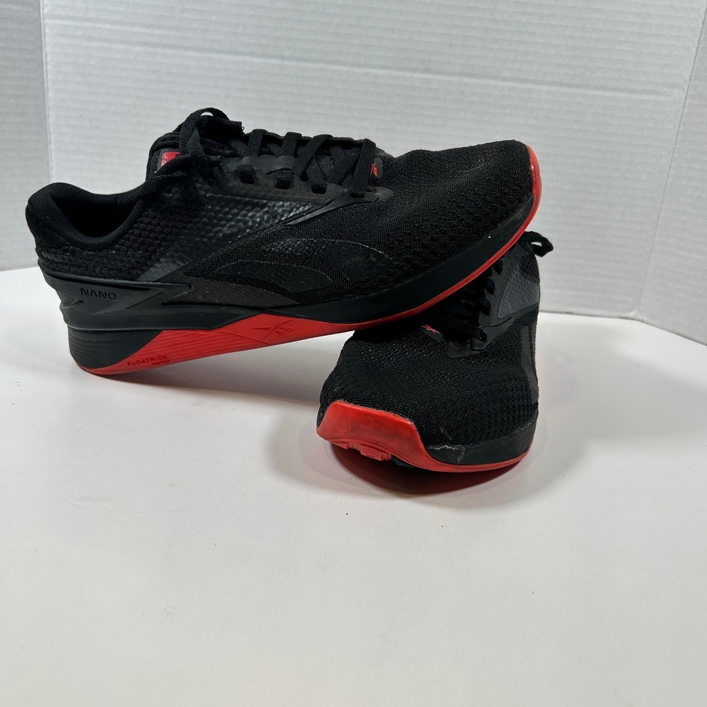 Reebok Shoes Mens 7 Black Nano X3 Training Running Crossfit Lift Utility